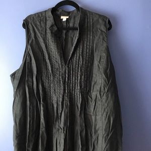 J. Jill Linen Maxi Dress Pintuck#6